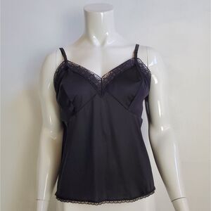 Vintage Vanity Fair Black Slip Camisole